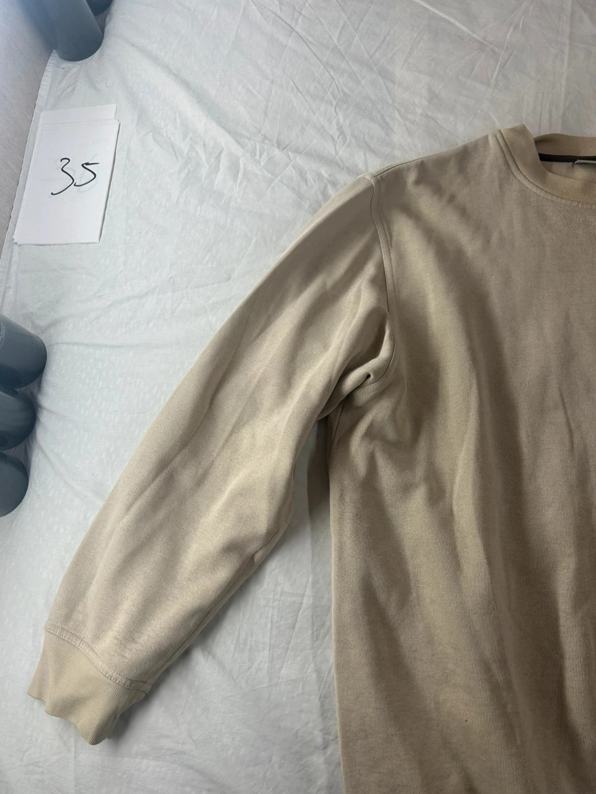 Blusa de gola alta creme Canda – photo 4
